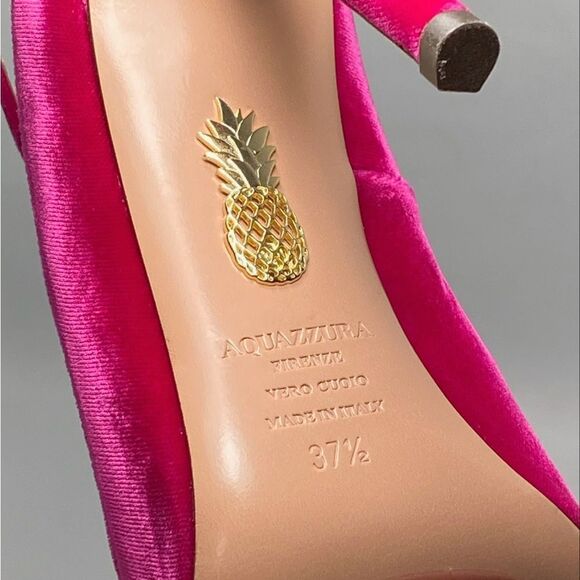 Aquazzura Love Affair Velvet Pumps size 37.5 - Picture 12 of 12